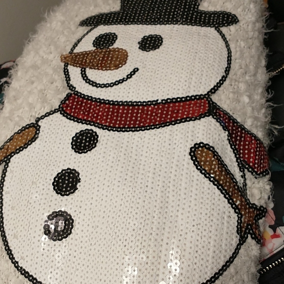 "Ugly" Christmas sweater, holiday snowman bead, Sm - Picture 8 of 8